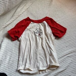 Pabst blue ribbon PBR baby tee